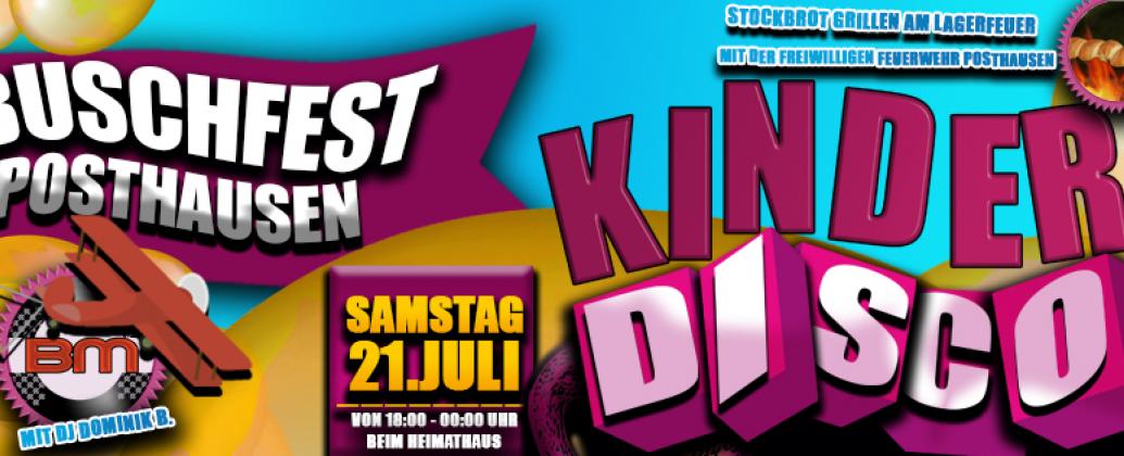 Buschfest - Kinderdisco & Stockbrotgrillen