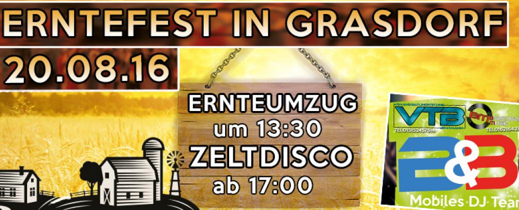 Erntefest in Grasdorf ( Zeltdisco)