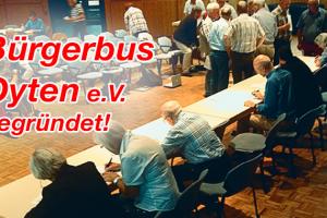 Gründungsveranstaltung des Bürgerbus Vereins Oyten im Rathaus.